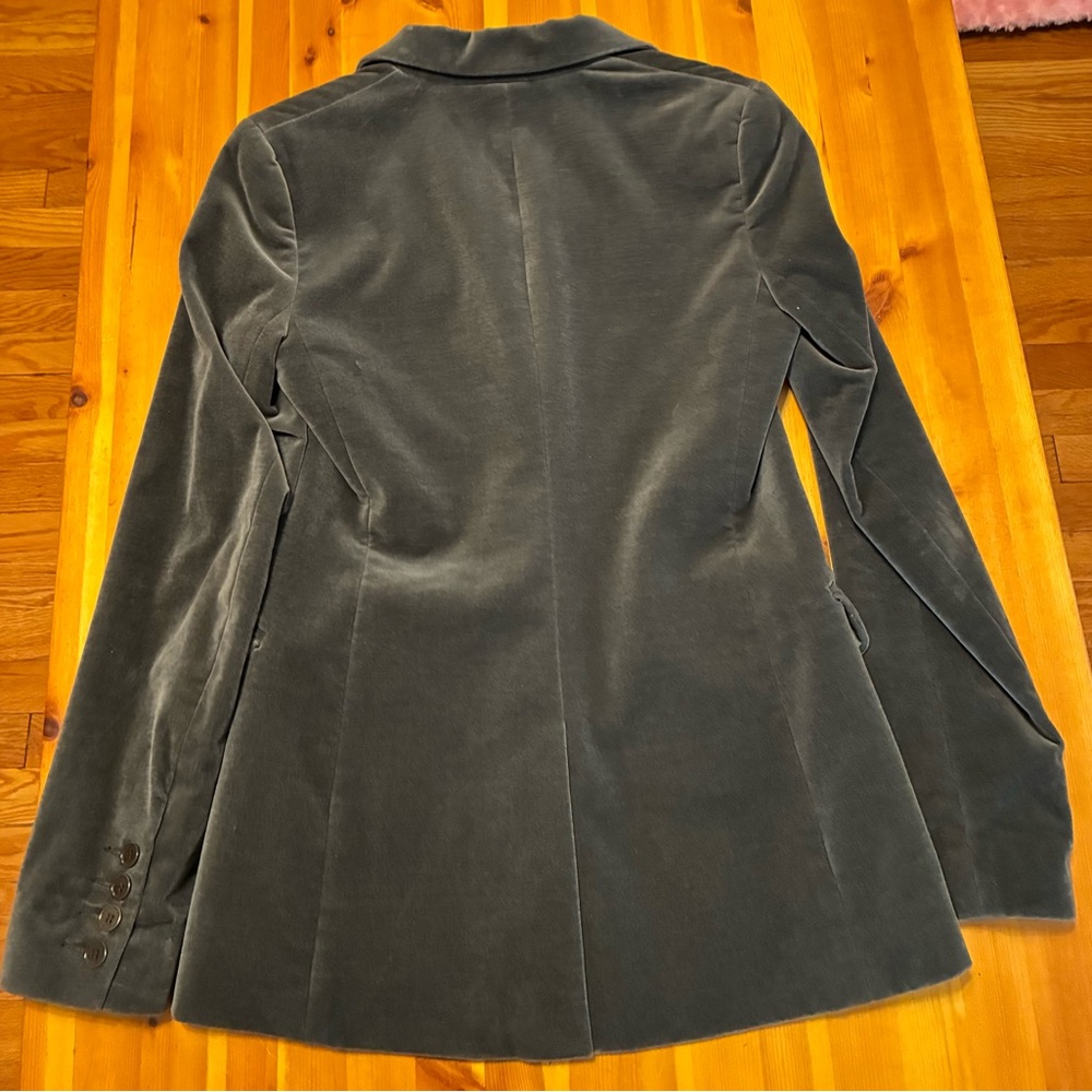 Theory Gray Velvet Blazer - Picture 3 of 7